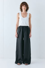 Raya Linen Pants Black