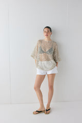 Arden Sequin Top Cream