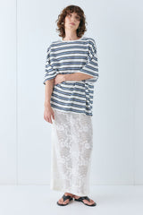 Willow Tee Blue Stripe