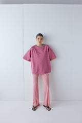 Willow Tee Pink Stripe