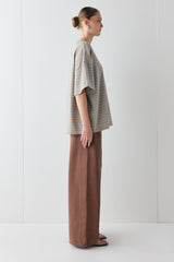 Willow Tee Apricot Stripe