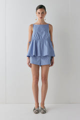 Indi Top Blue Stripe