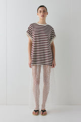 Lori Tank Wine Stripe