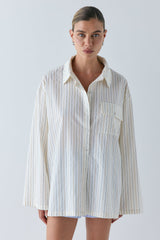 Vale Shirt Cream Stripe