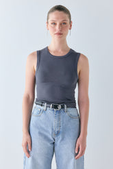 Mona Tank Charcoal