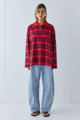 Kinsley Polo Red Stripe