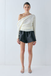 Gabbi Knit Top Cream