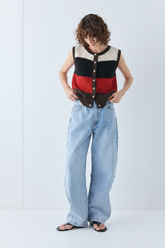 Bridgette Knit Vest Stripe