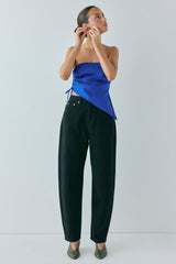 Lex Mid Rise Barrel Denim Jeans Black