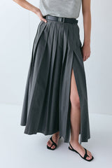 Delphi Maxi Skirt Charcoal