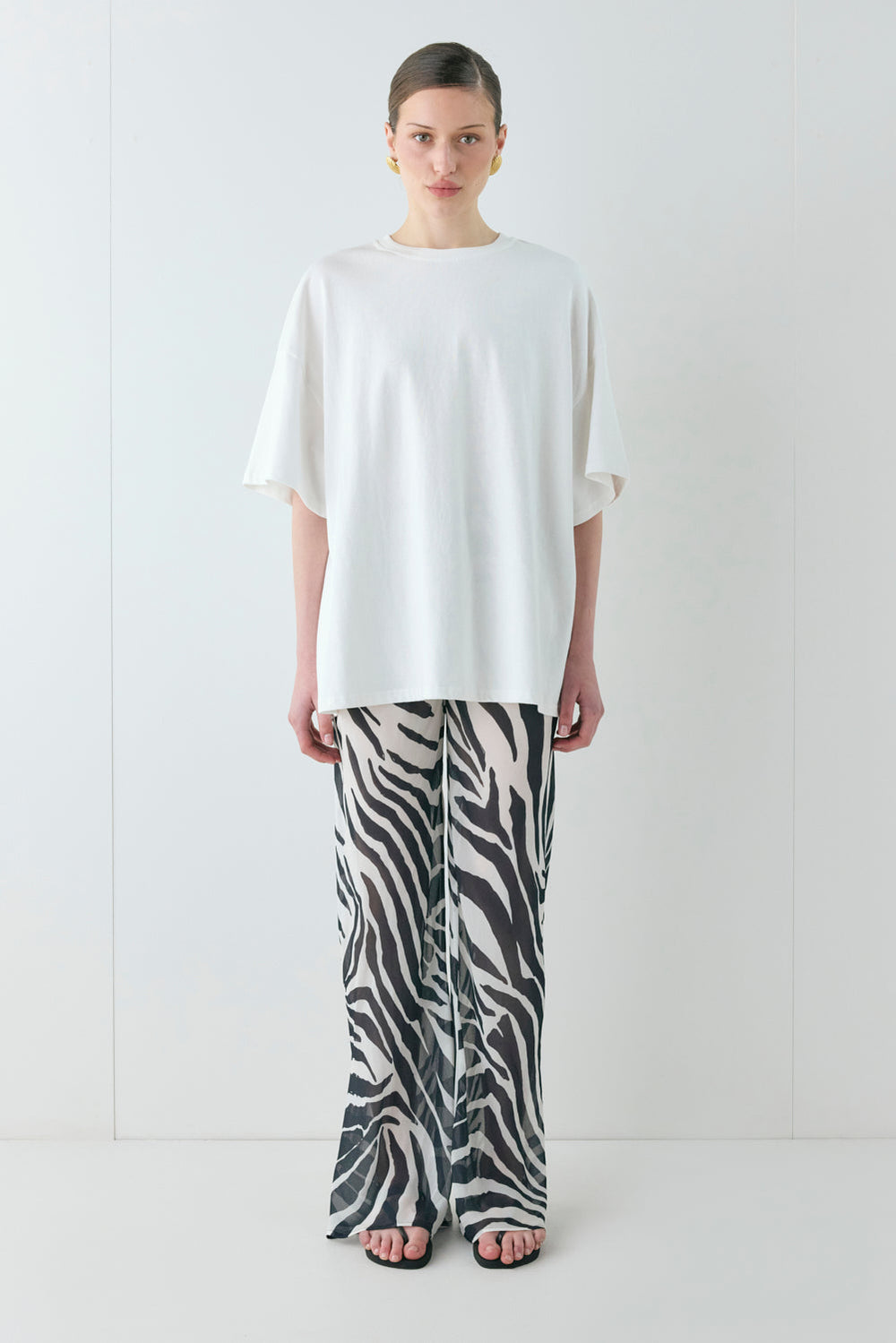 Remi Sheer Pants Zebra