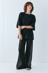 Remi Sheer Pants Black