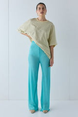 Remi Sheer Pants Aqua