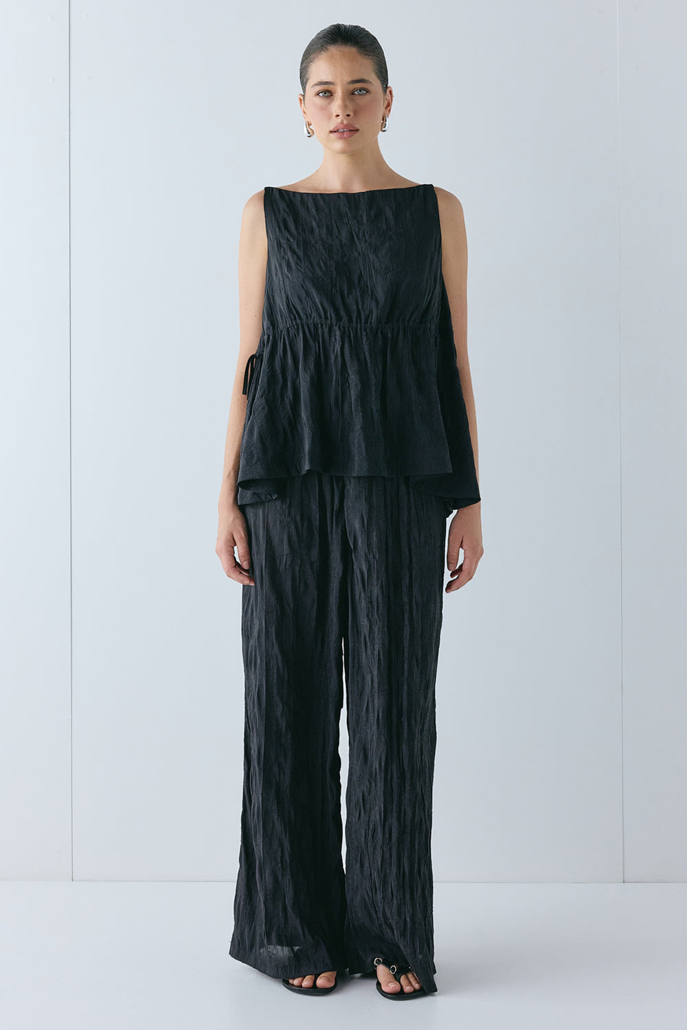 Raya Pants Crinkle Black