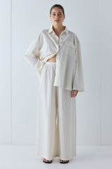 Drew Pants Cream Stripe