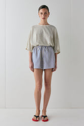 Annika Shorts Cobalt Stripe