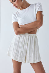 Annika Shorts Crinkle Cream