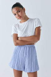 Annika Shorts Crinkle Blue