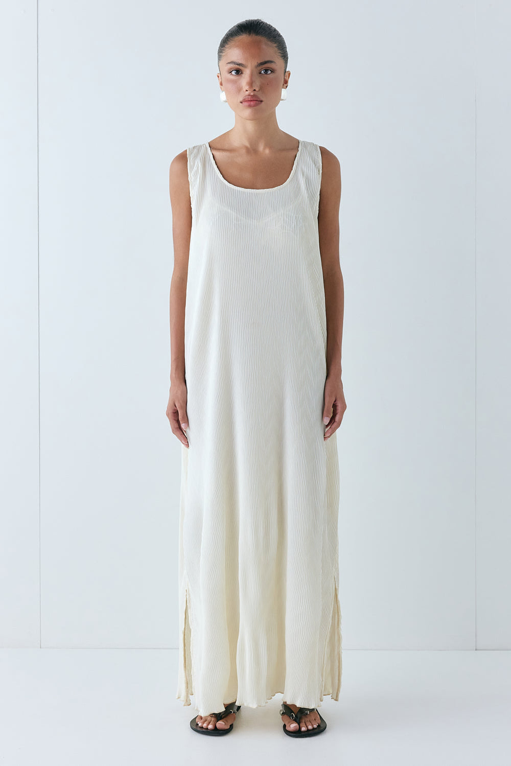 Leona Midi Dress Cream