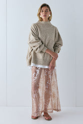 Yumi Knit Jumper Taupe Marle