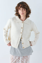 Avery Knit Cardigan Cream
