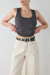 Aston High Rise Denim Jeans Cream