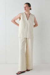 Aston High Rise Denim Jeans Cream