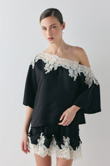 Thea Lace Skirt Black