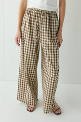 Raya Pants Brown Check