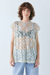 Devyn Sequin Top Lace