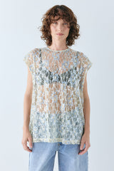 Devyn Sequin Top Lace