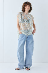 Devyn Sequin Top Lace