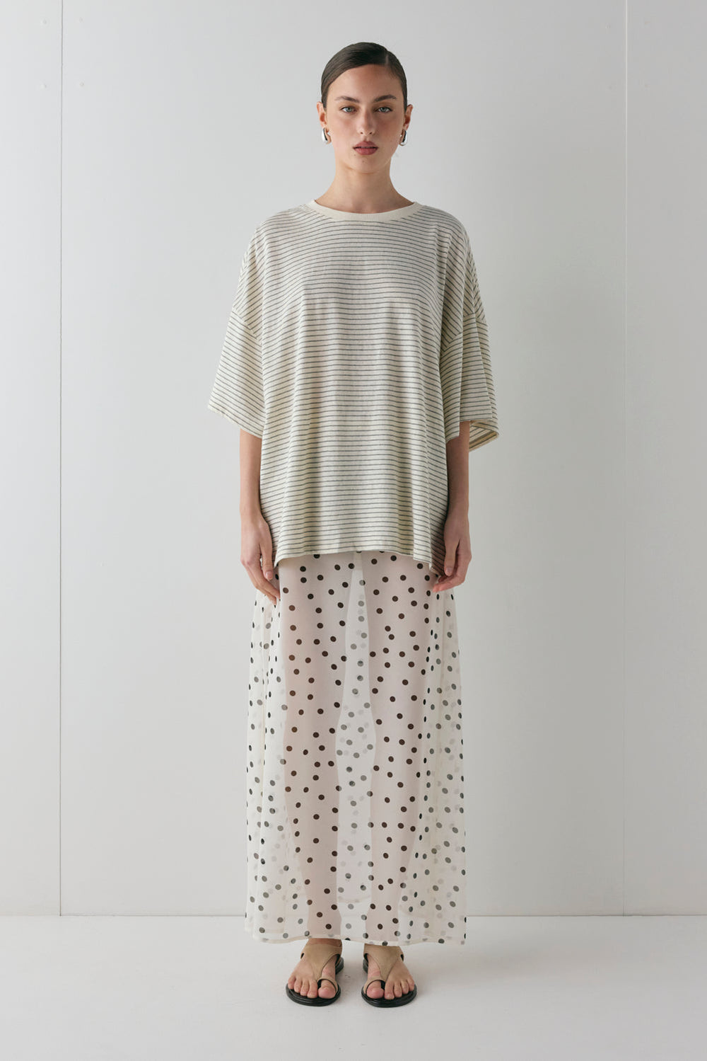 Willow Tee Grey Stripe