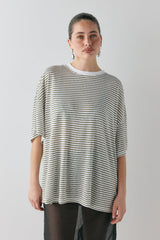 Willow Tee Khaki Stripe