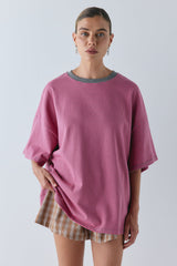 Willow Tee Pink Stripe