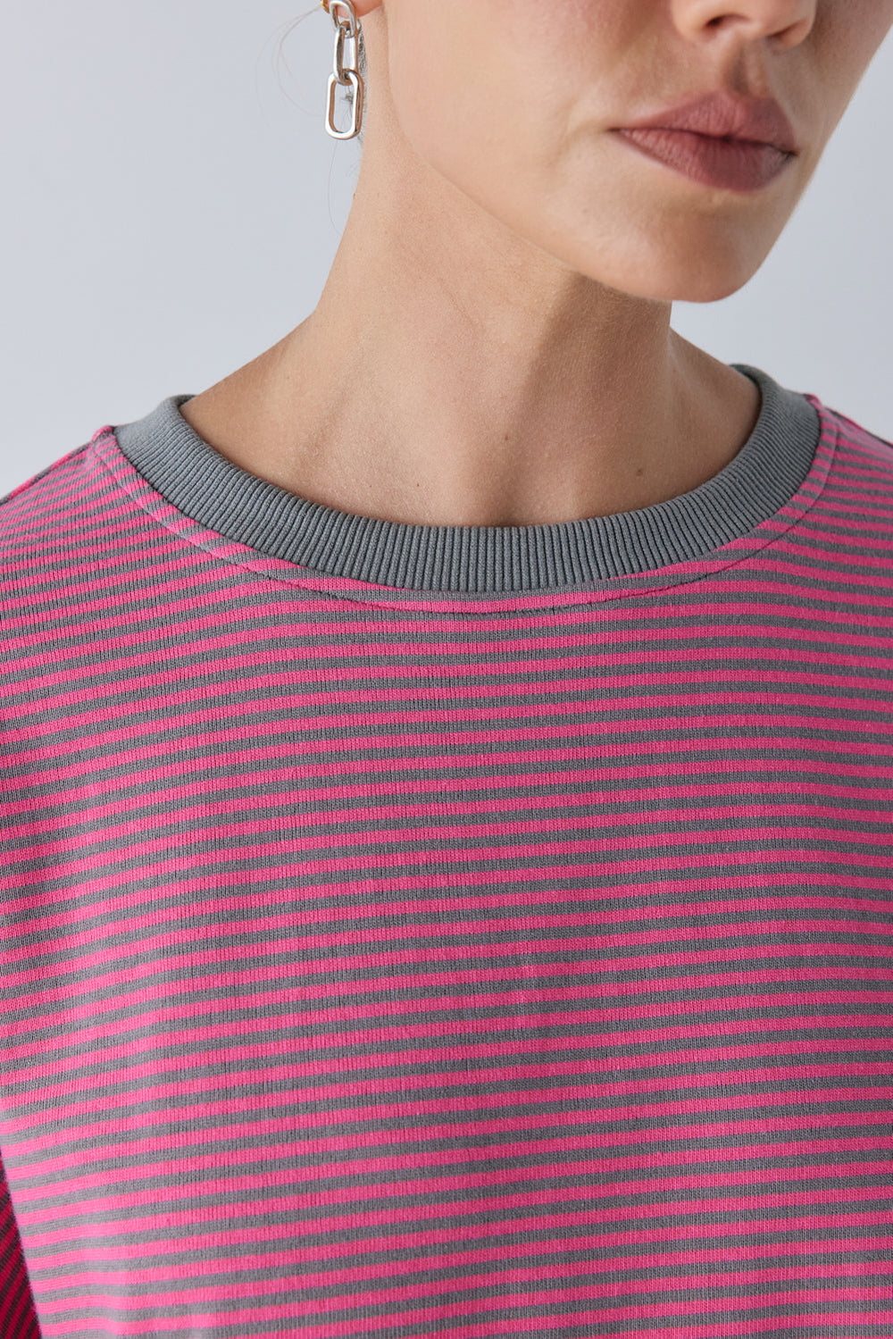 Willow Tee Pink Stripe