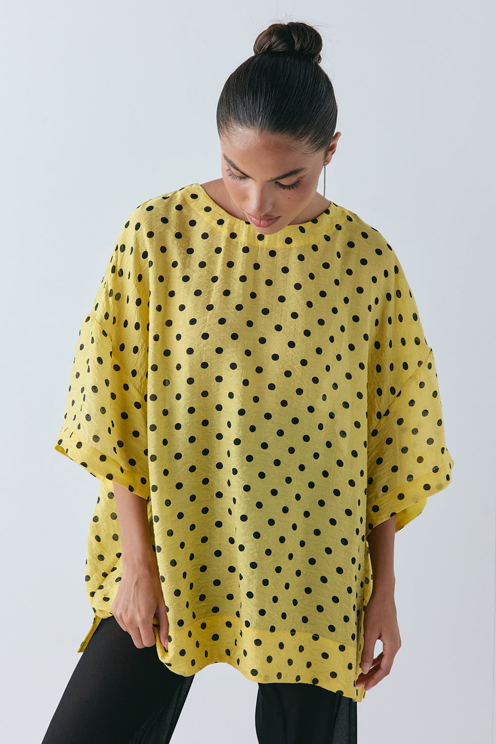 Esther Top Yellow Polka Dot