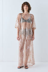 Arden Sequin Top Bronze