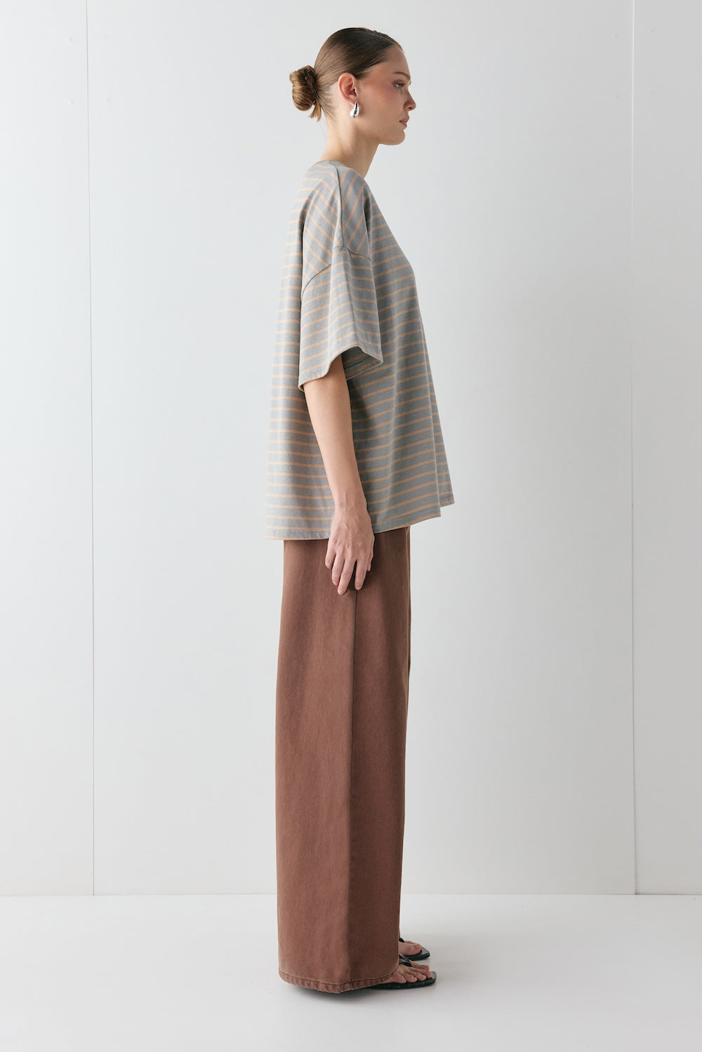 Willow Tee Apricot Stripe