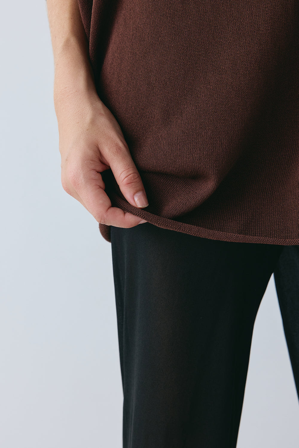 Willow Knit Tee Chocolate