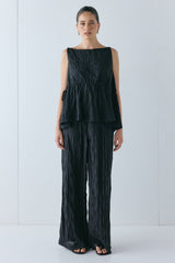 Indi Top Crinkle Black