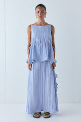 Indi Top Crinkle Blue