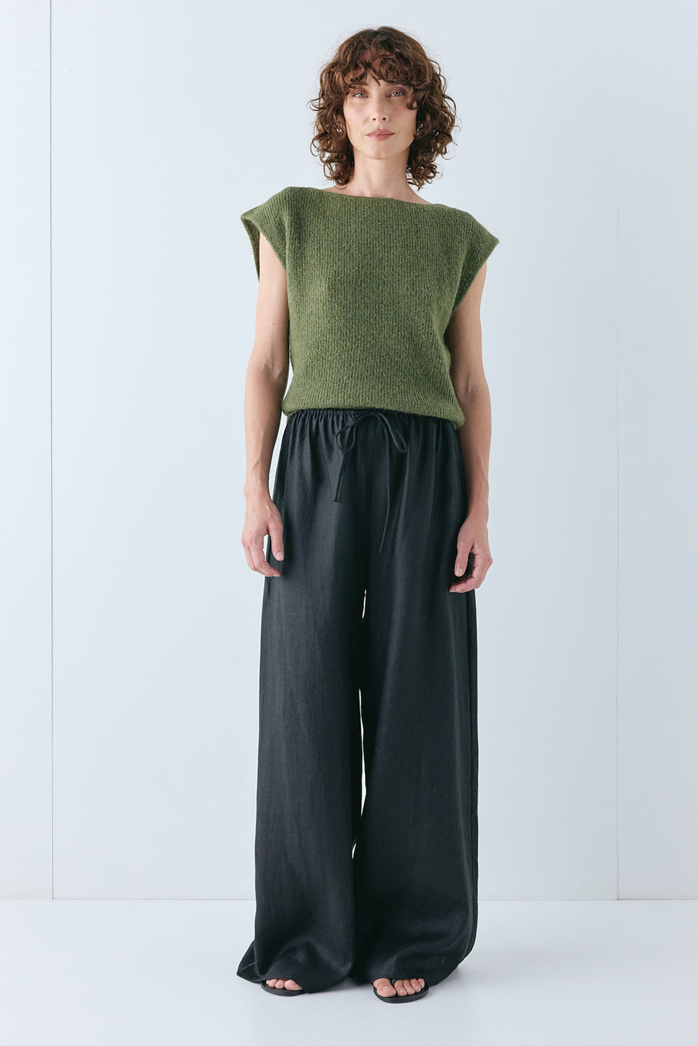 Greta Knit Top Olive