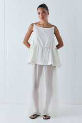 Indi Top Crinkle Cream