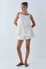Indi Top Crinkle Cream