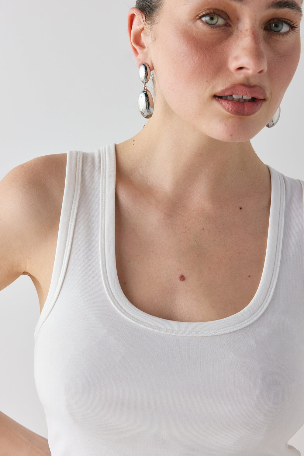 Cora Tank White