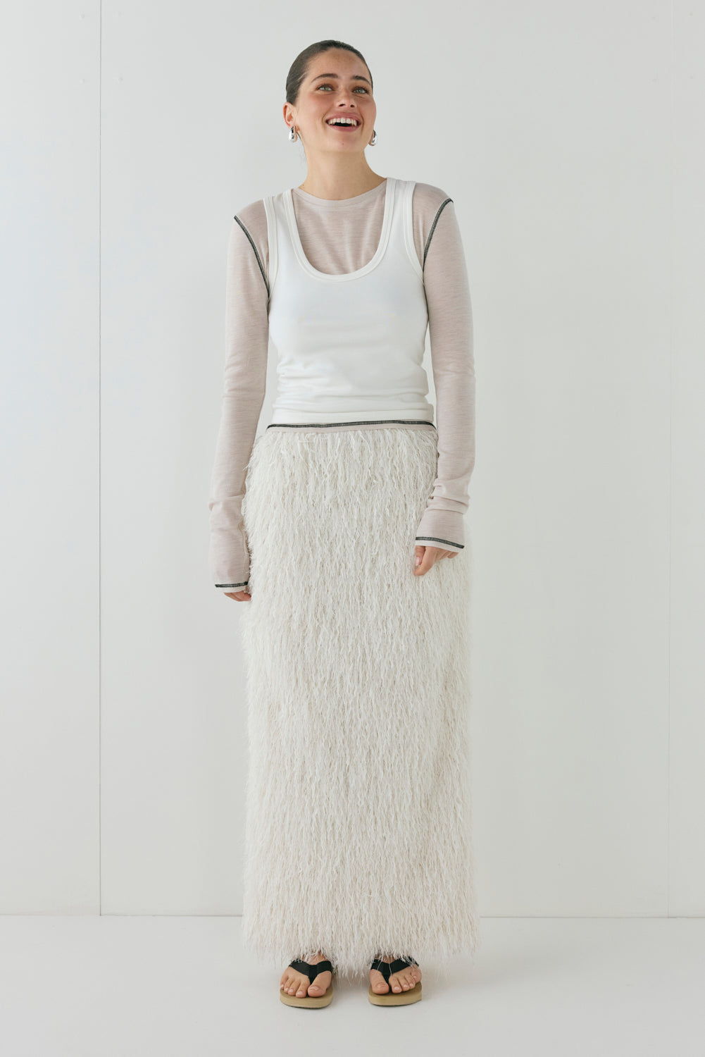 Cora Tank White