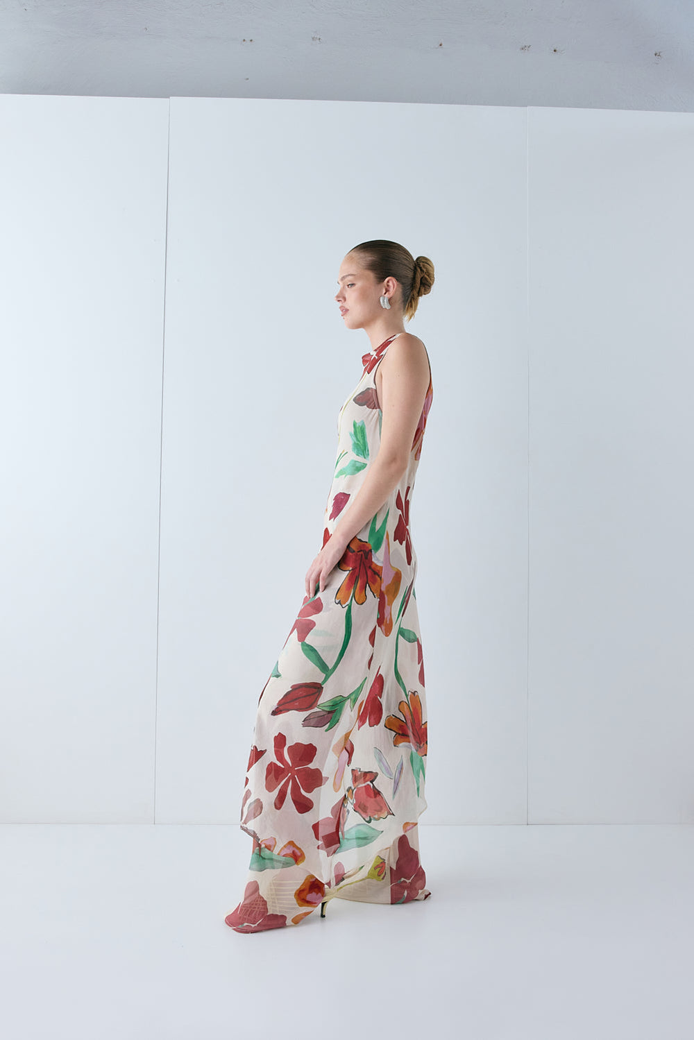 Carolina Sheer Top Poppy