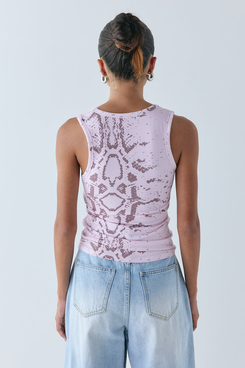 Cora Tank Pink Snake
