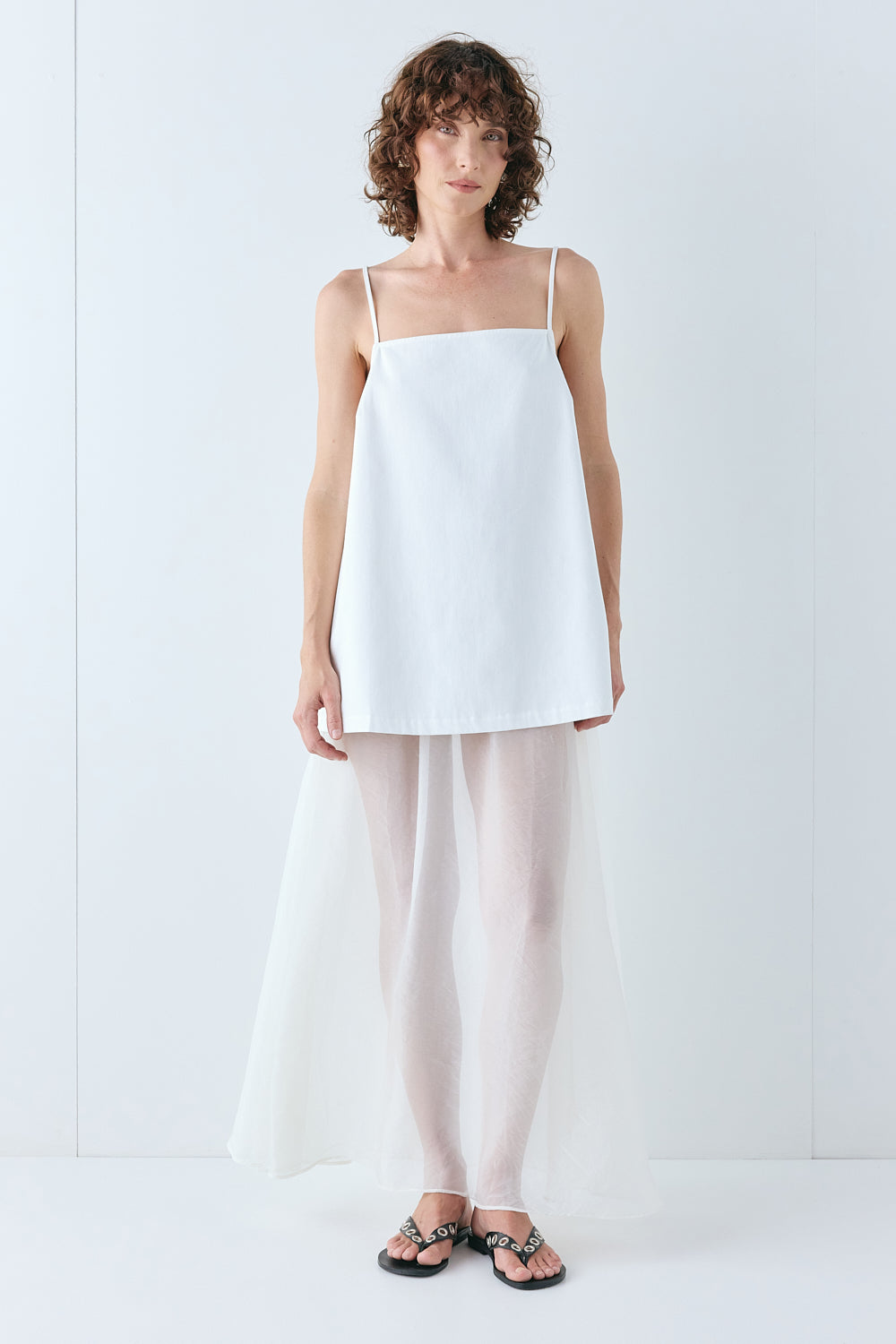 Vivian Tunic Top White